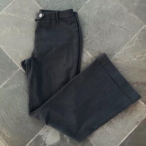 Express stretch charcoal gray cuffed boot cut staple office career pant